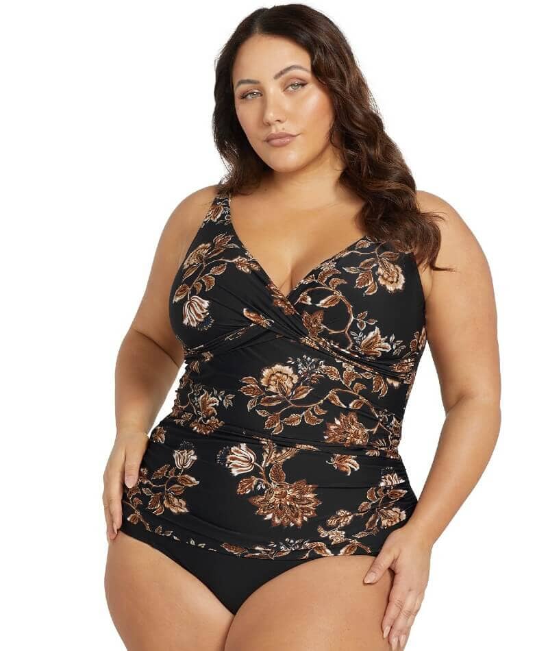 Artesands Chantique Delacroix Cross Front D-G Cup Tankini Top - Black - Image 4