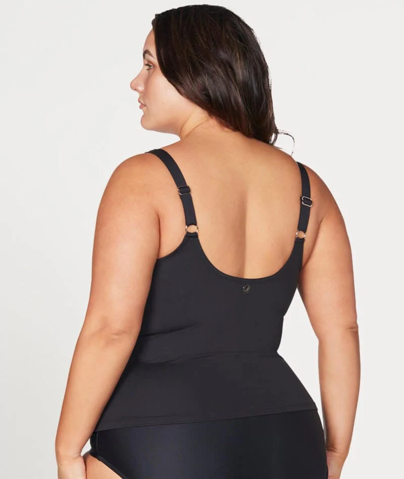 Artesands Hues Delacroix D-G Cup Wire-free Tankini Top - Black - Image 3