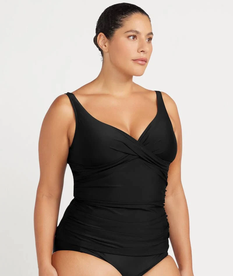 Artesands Hues Delacroix D-G Cup Wire-free Tankini Top - Black - Image 5