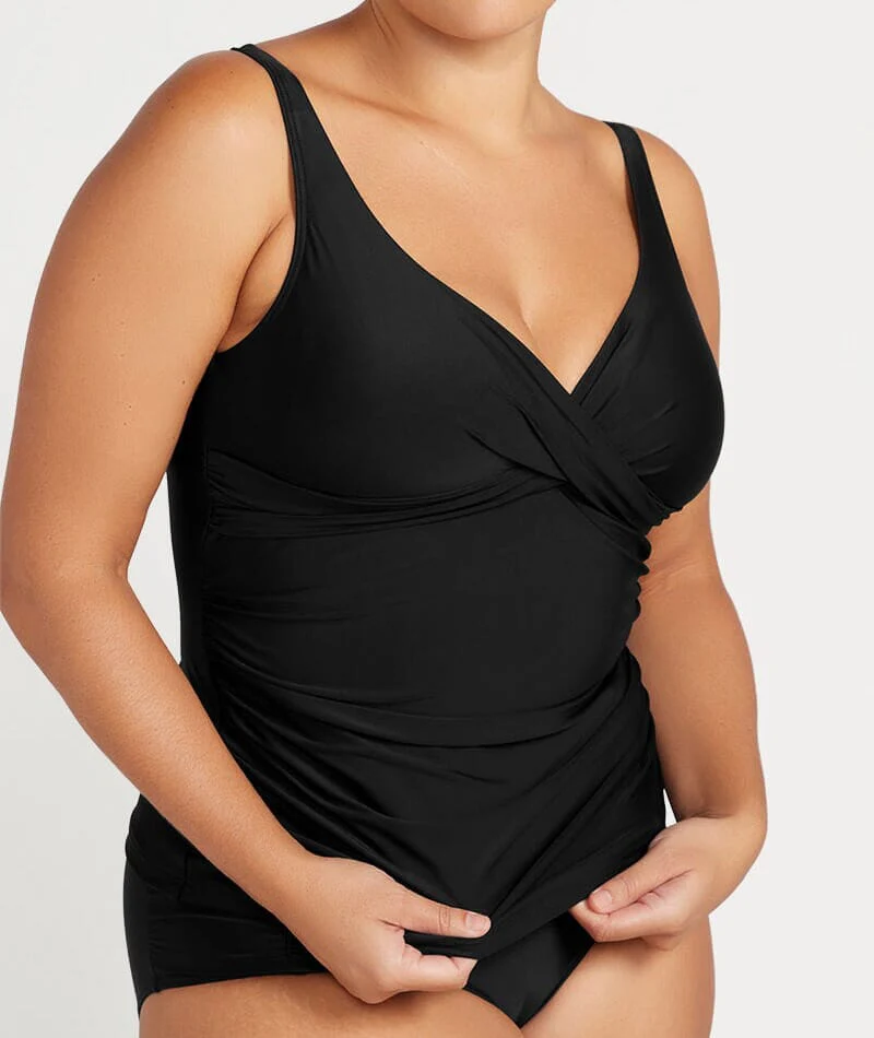 Artesands Hues Delacroix D-G Cup Wire-free Tankini Top - Black - Image 6