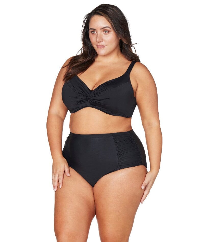 Artesands Hues Botticelli High Waist Swim Pant- Black - Image 7