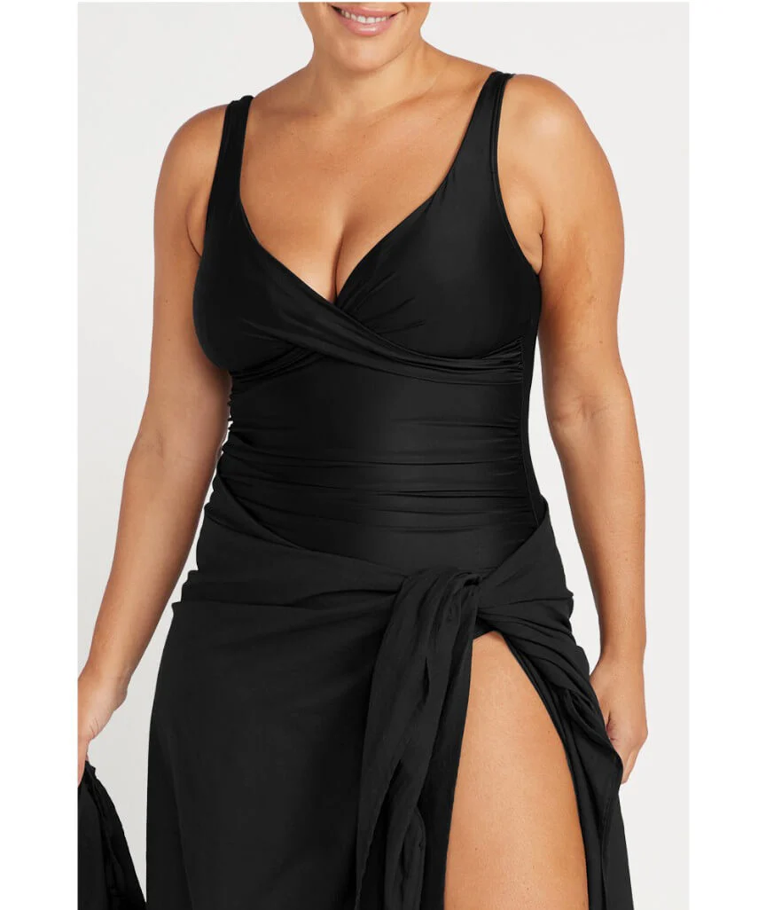 Artesands Recycled Hues Delacroix Cross Front One Piece Swimsuit - Black - Image 8