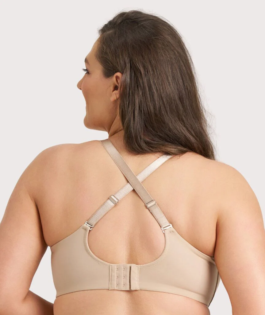 Ava & Audrey Bardot Front-Closing Underwire Bra - Nude - Image 2
