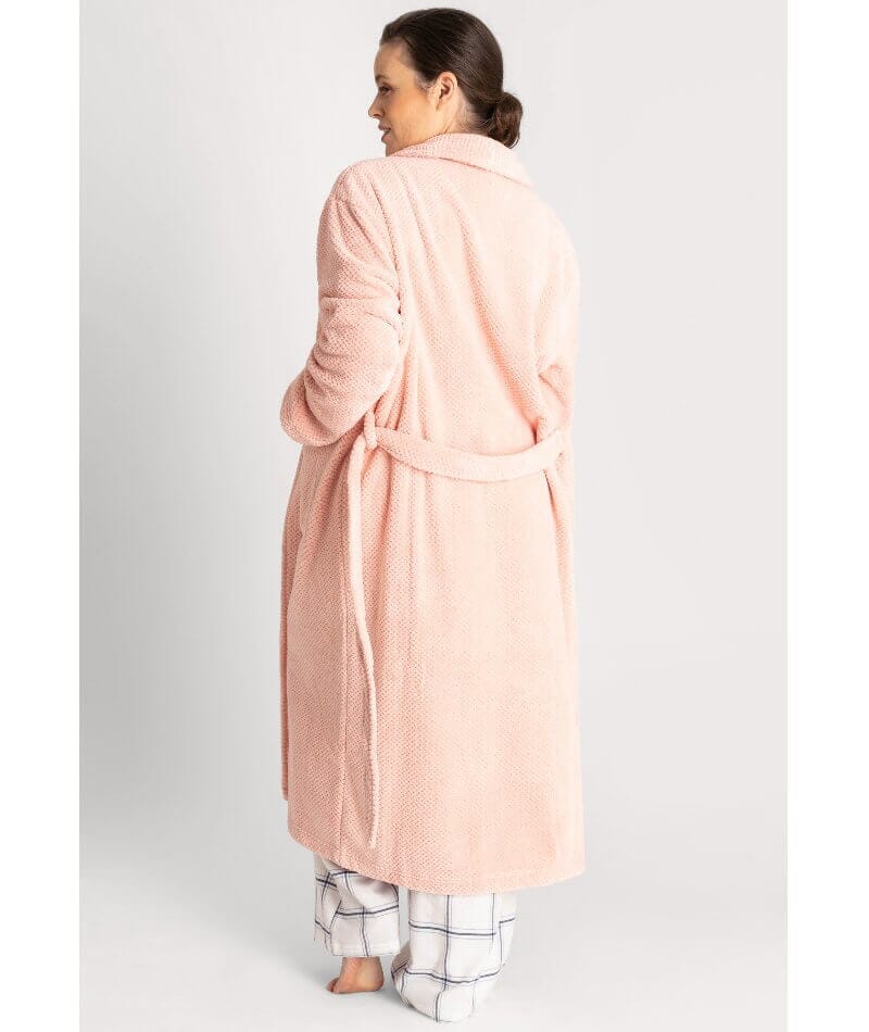 Ava & Audrey Betty Jacquard Fleece Robe - Blush - Image 2