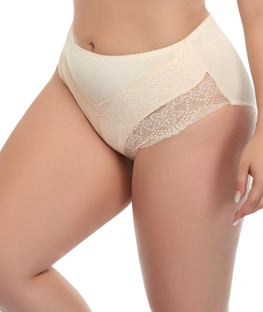 Ava & Audrey Claire Lace & Micro Full Brief - Beige - Image 3