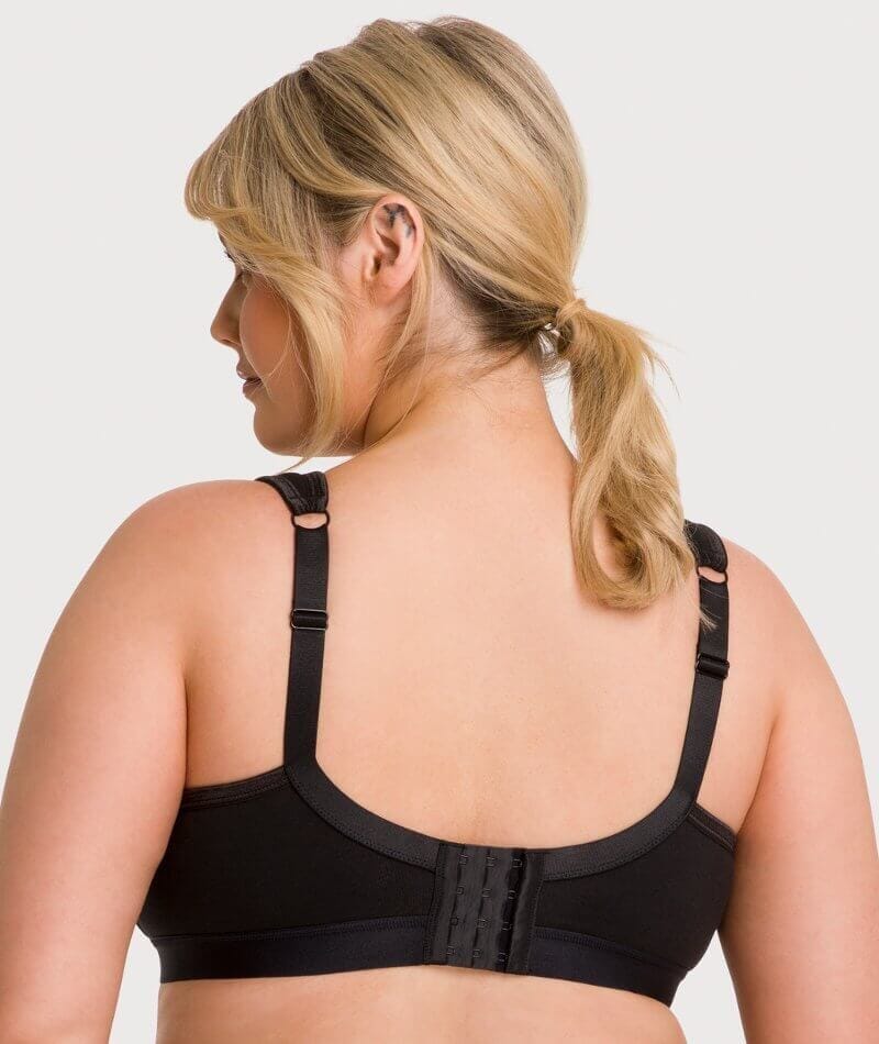 Ava & Audrey Faye Cotton Wire-free Support Bra 2 Pack - Black/Frappe - Image 3