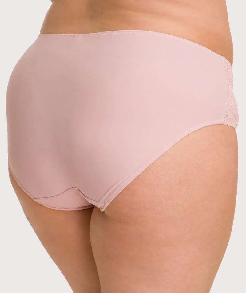 Ava & Audrey Jacqueline Full Brief with Lace - Blush - Image 3