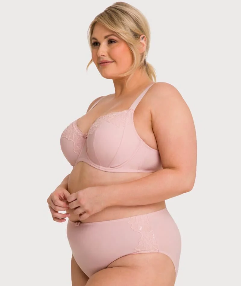 Ava & Audrey Jacqueline Full Cup Underwired Bra 2 Pack - Black/Blush - Image 15