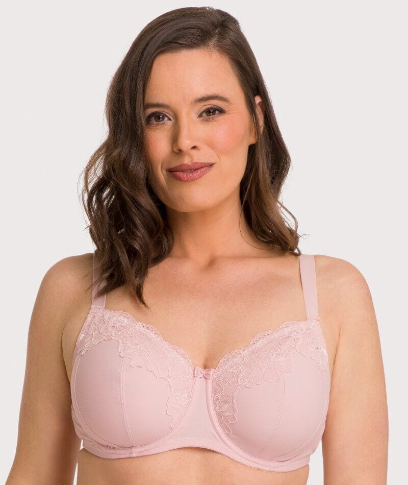 Ava & Audrey Jacqueline Full Cup Underwired Bra 2 Pack - Black/Blush - Image 3