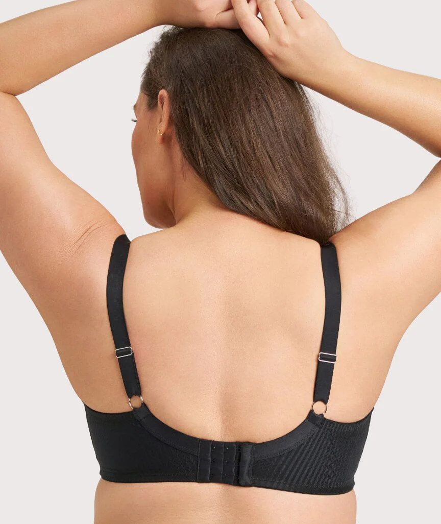 Ava & Audrey Jacqueline Minimiser Full Cup Underwire Bra - Black - Image 2