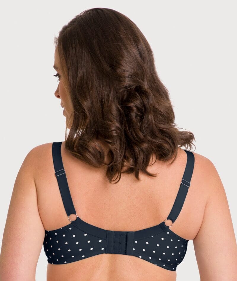 Ava & Audrey Jacqueline Printed Full Cup Underwire Bra - Sapphire/Ivory - Image 2