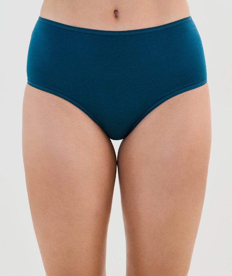 Bendon Cotton and Lace Full Brief - Reflecting Pond