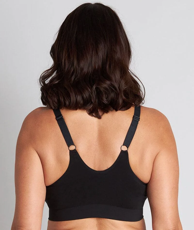 Bendon Restore Front Opening Wire-Free Bra - Black - Image 3