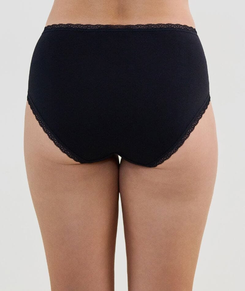 Bendon Stretch Cotton Full Brief - Black - Image 3