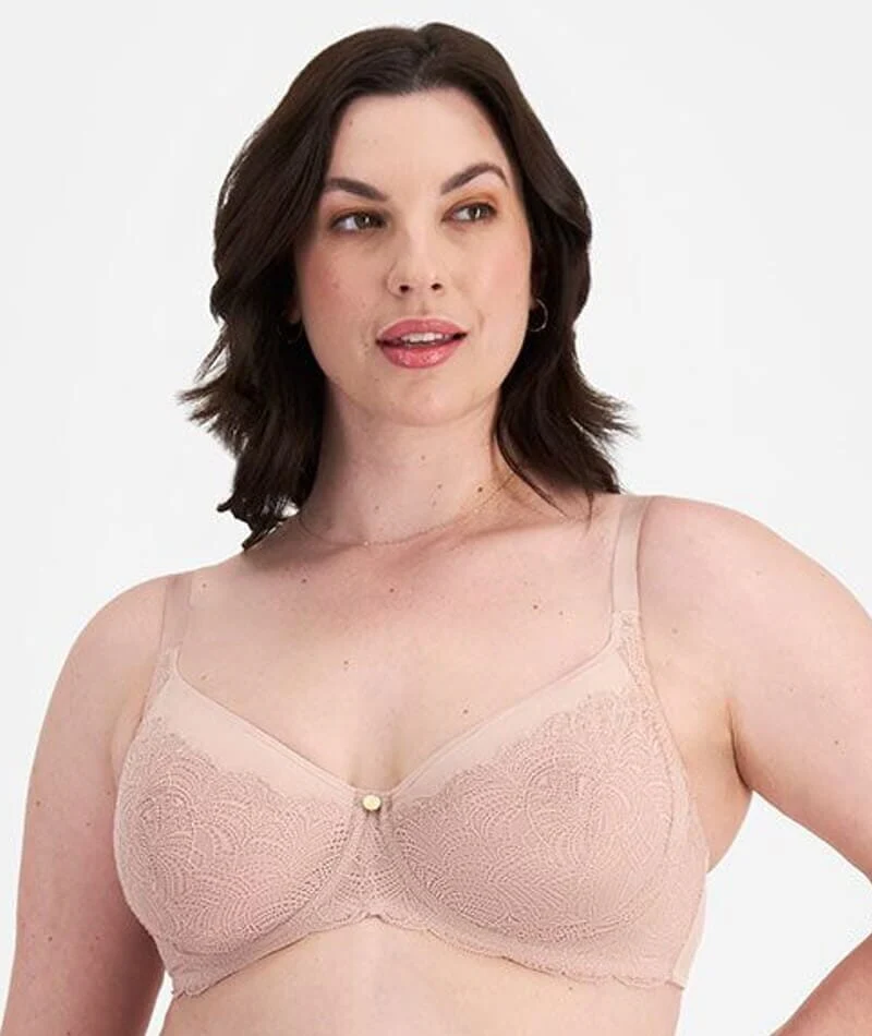 Berlei Lift & Shape Minimiser Bra - Nude Lace - Image 3