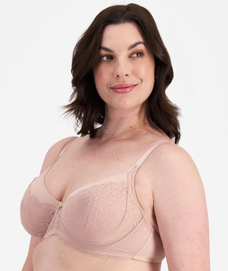 Berlei Lift & Shape Minimiser Bra - Nude Lace - Image 5