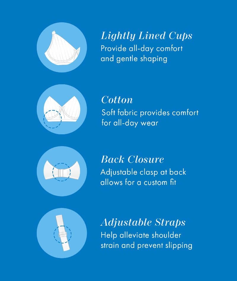Bestform Striped Wire-Free Cotton Bra With Lightly Lined Cups - Black - Image 5