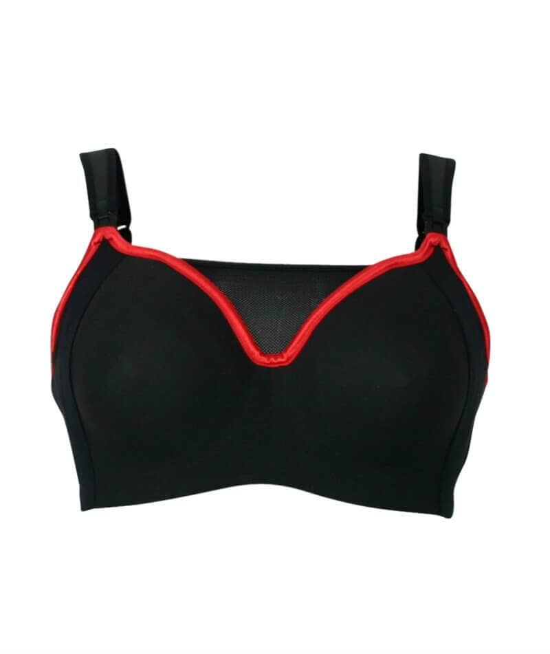 Cake Maternity Zest Flexi Wire High Impact Maternity & Nursing Sports Bra - Black - Image 7