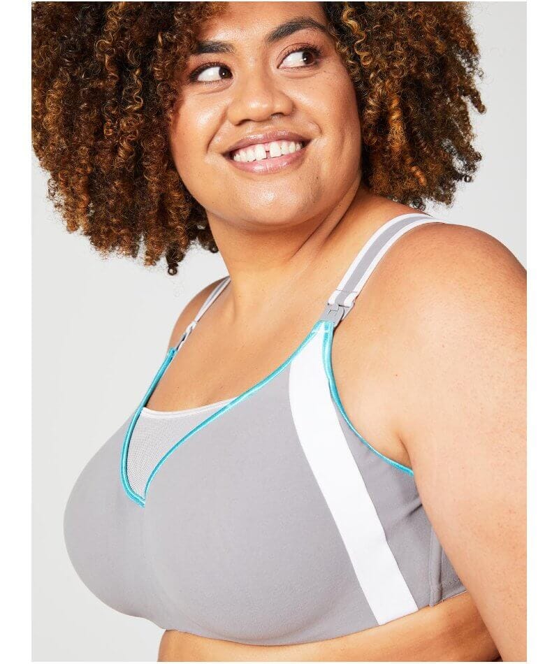Cake Maternity Zest Flexi Wire High Impact Maternity & Nursing Sports Bra - Grey - Image 6