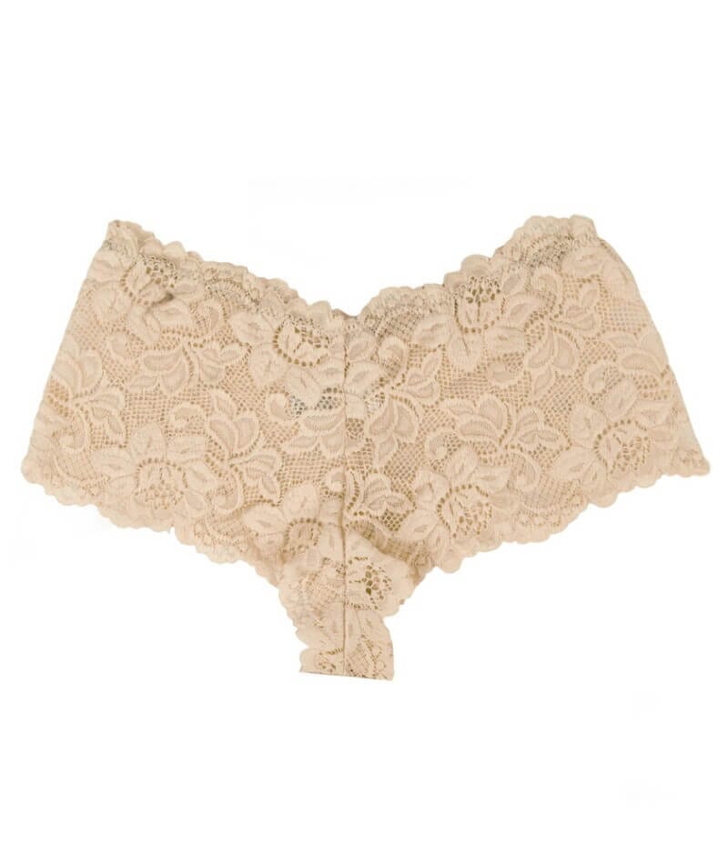 Curvy Floral Lace Brief - Nude - Image 5