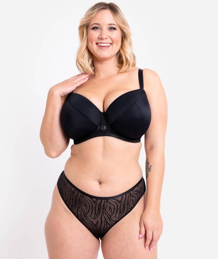 Curvy Kate Daze Padded T-Shirt Balcony Bra - Black - Image 4