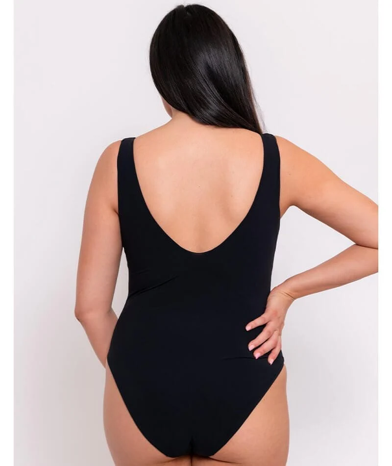 Curvy Kate Deep Dive Swimsuit - Black - Image 2