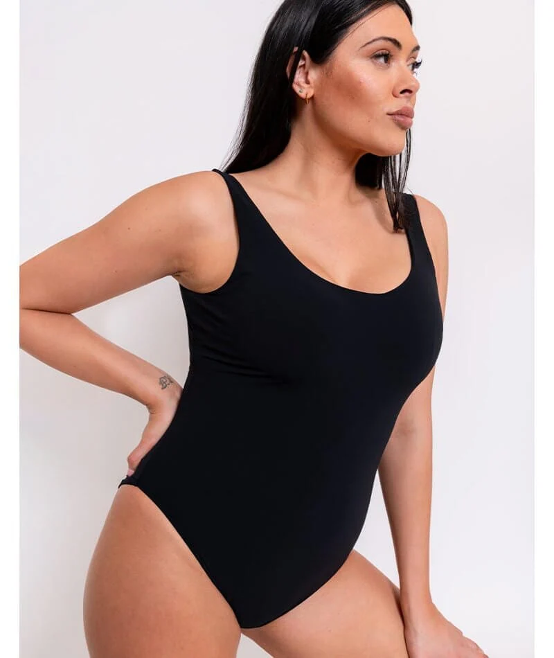 Curvy Kate Deep Dive Swimsuit - Black - Image 3