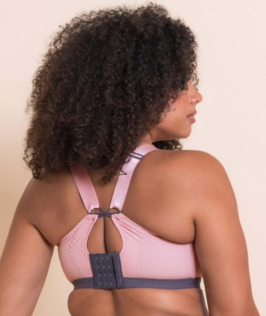 Curvy Kate Everymove Flexi-Wired Sports Bra - Blush/Charcoal - Image 4