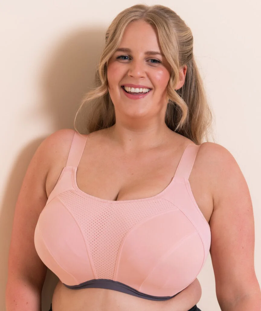 Curvy Kate Everymove Flexi-Wired Sports Bra - Blush/Charcoal - Image 5