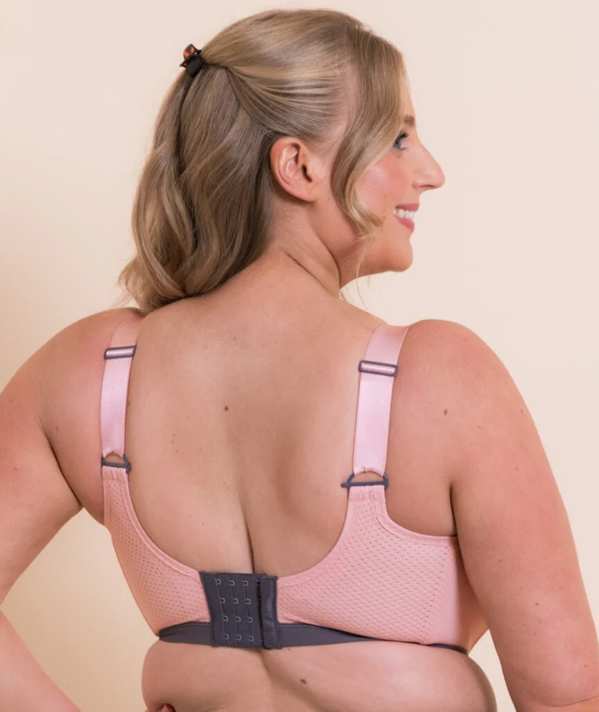 Curvy Kate Everymove Flexi-Wired Sports Bra - Blush/Charcoal - Image 6