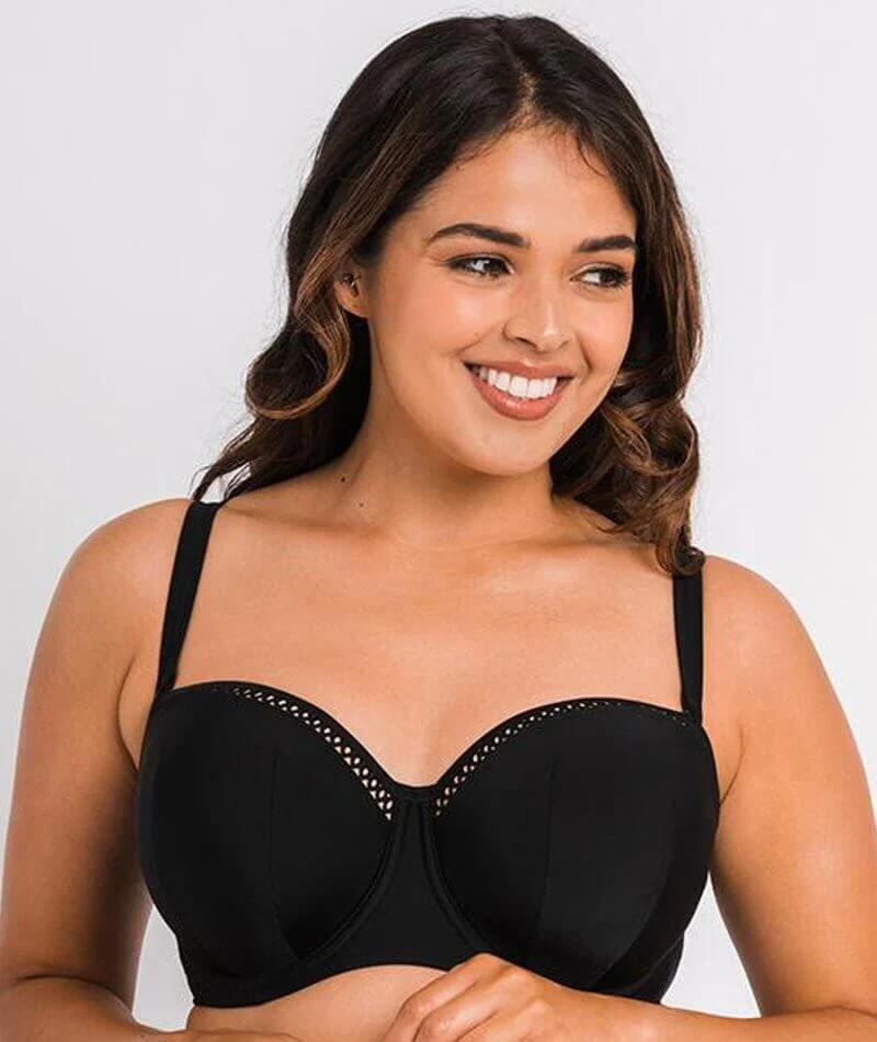 Curvy Kate First Class Bandeau Bikini Top - Black - Image 3