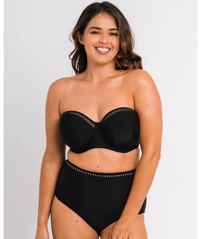 Curvy Kate First Class Bandeau Bikini Top - Black - Image 4