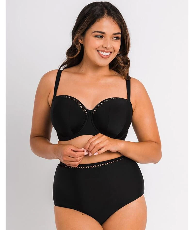 Curvy Kate First Class Bandeau Bikini Top - Black - Image 6