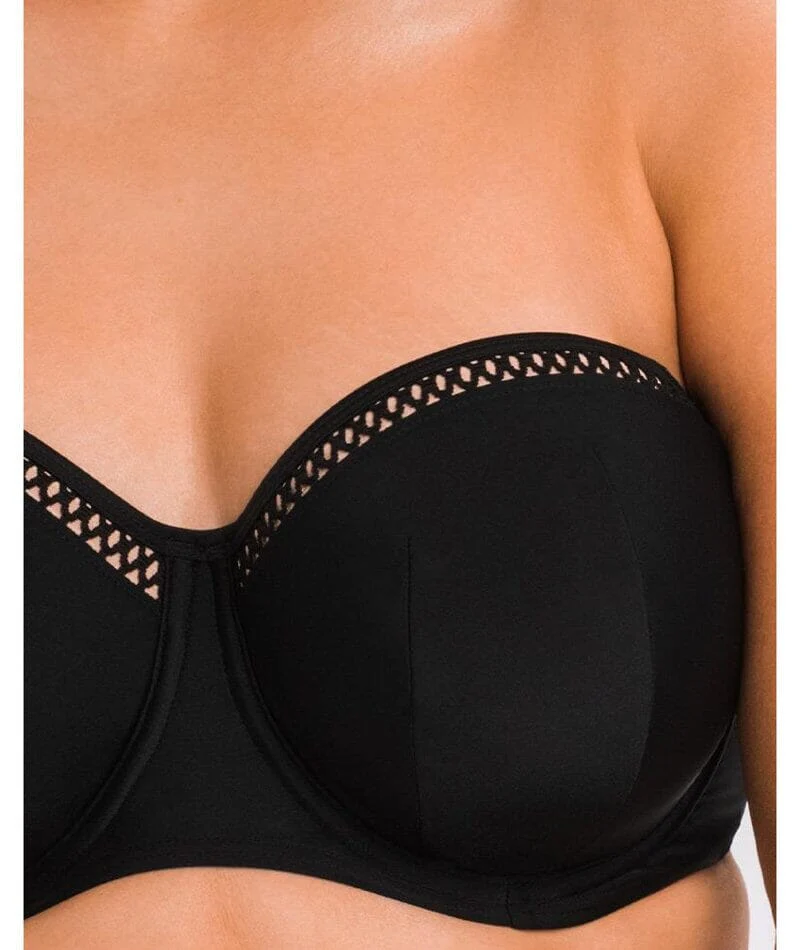 Curvy Kate First Class Bandeau Bikini Top - Black - Image 7