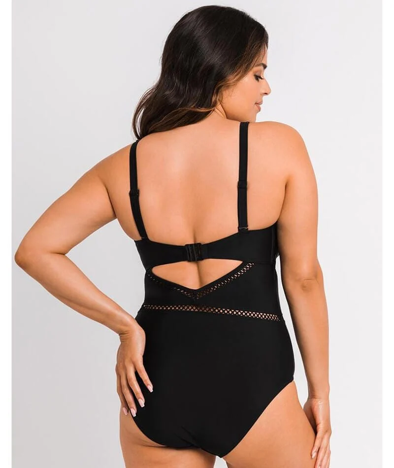 Curvy Kate First Class Plunge Swimsuit - Black - Image 2