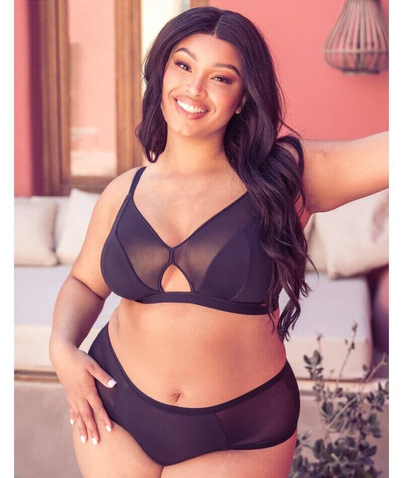 Curvy Kate Get Up And Chill Wire-Free Bralette - Black - Image 7