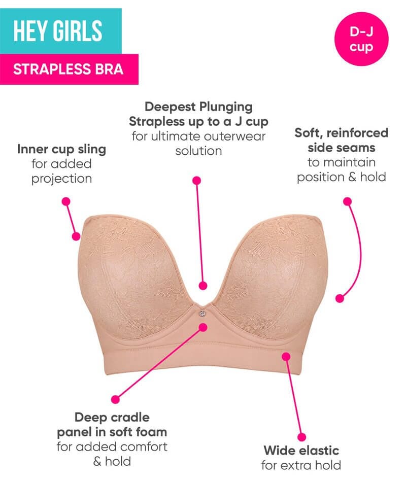 Curvy Kate Hey Girls Superplunge Strapless Bra - Black/Latte - Image 9
