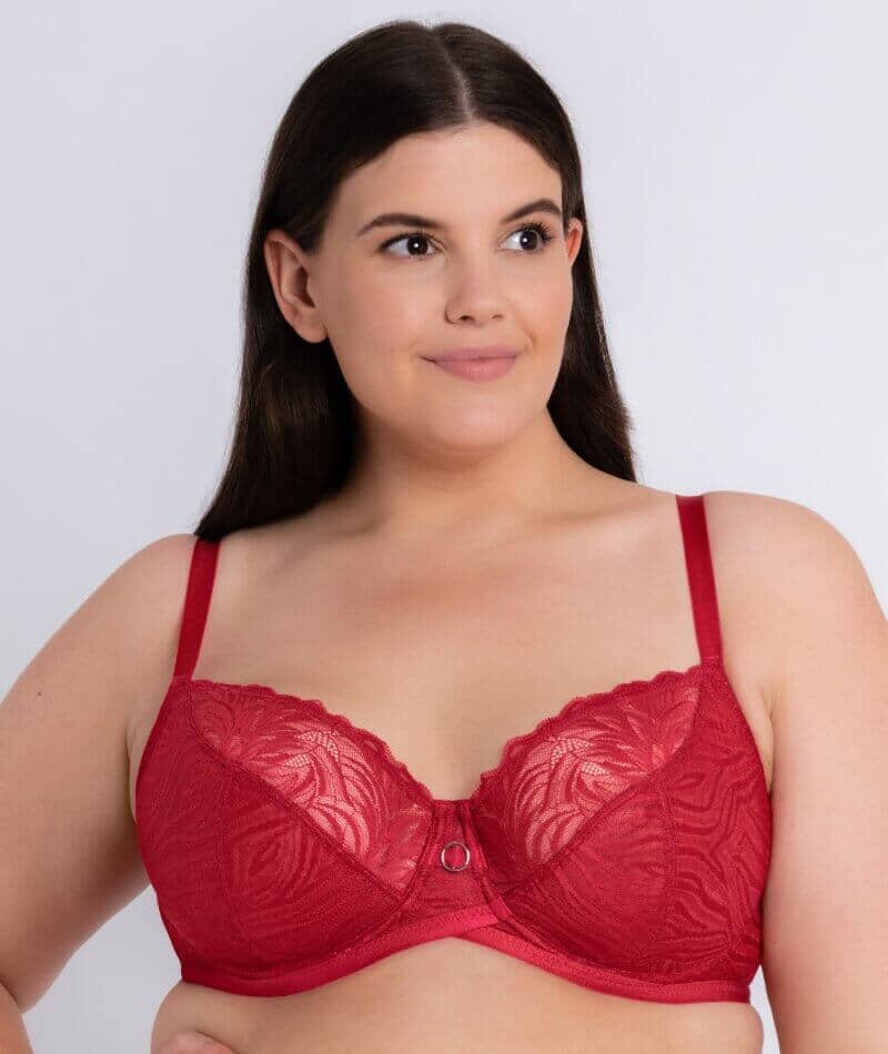 Curvy Kate Lace Daze Balcony Bra - Lipstick Red - Image 4