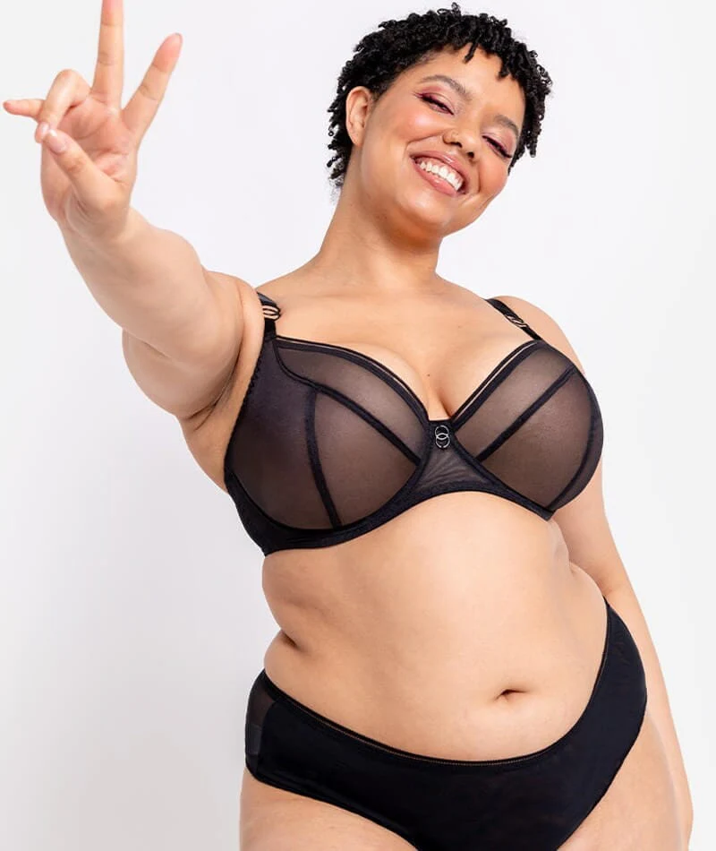 Curvy Kate Lifestyle Plunge Bra - Black - Image 4