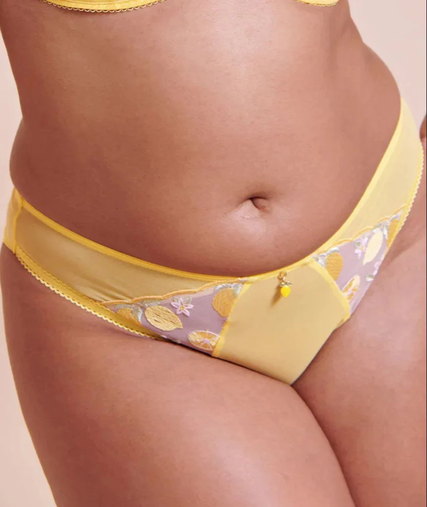 Curvy Kate Limoncello Tanga Brief - Lemon Blush - Image 2