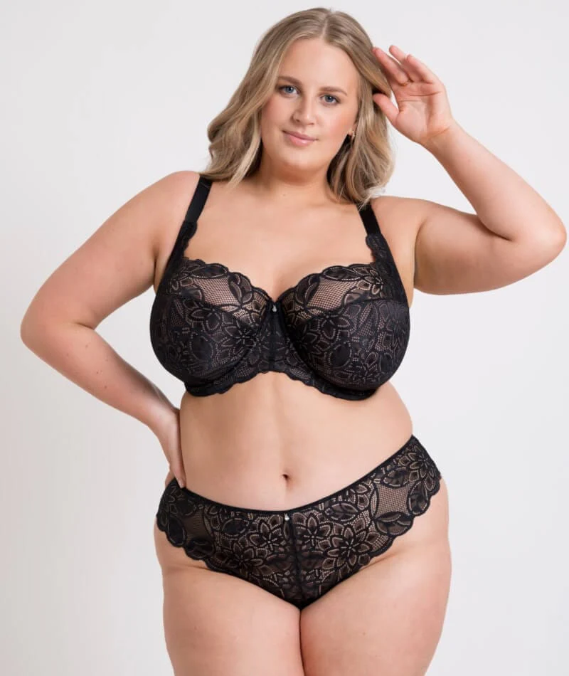 Curvy Kate Lovelace Full Cup Side Support Bra - Black/Taupe - Image 7