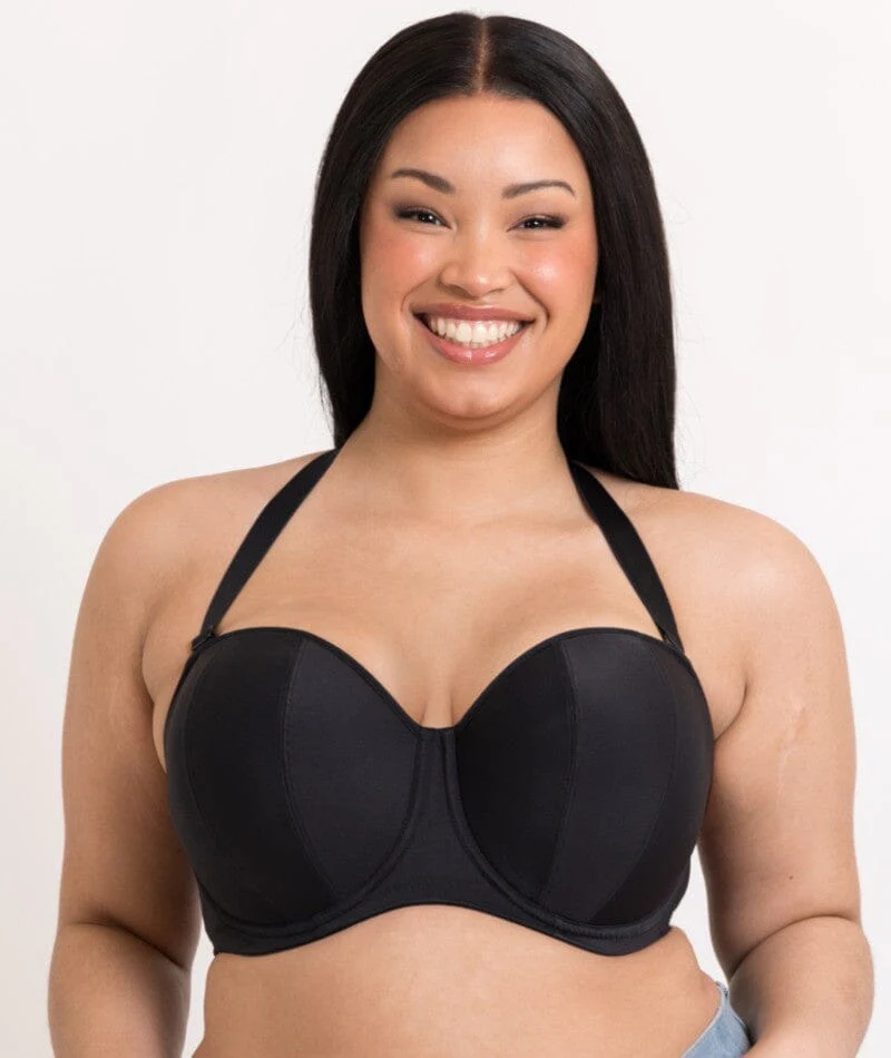Curvy Kate Luxe Strapless Bra - Jet Black - Image 8