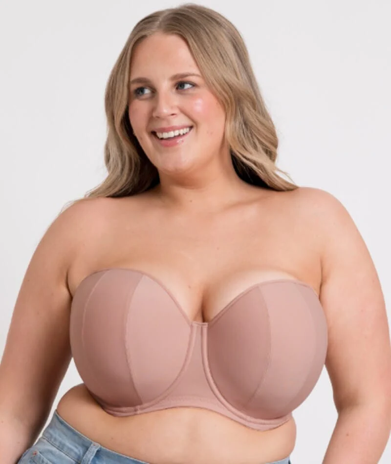 Curvy Kate Luxe Strapless Bra - Latte