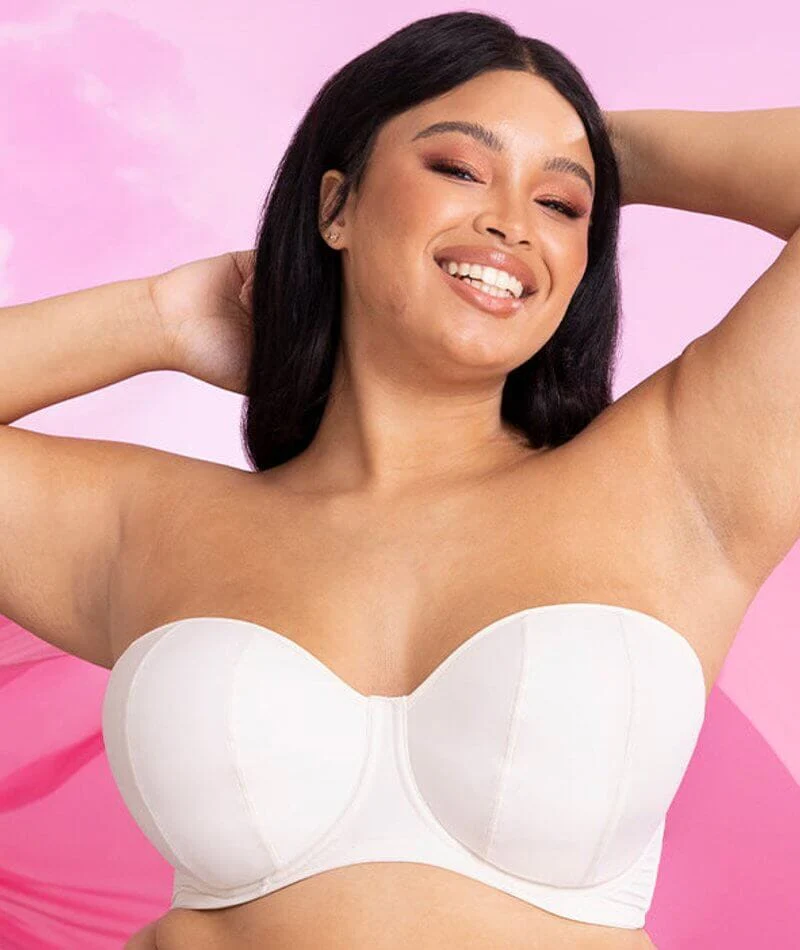 Curvy Kate Luxe Strapless Bra - Pearl Ivory - Image 14