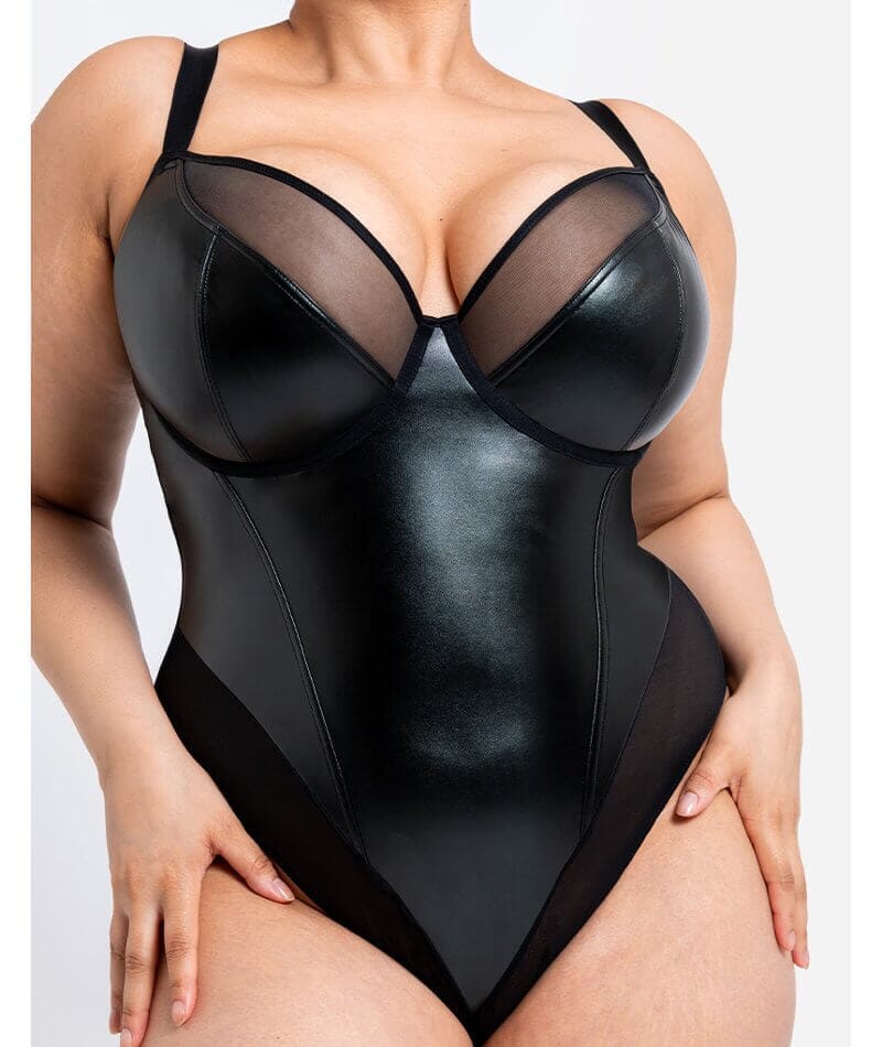 Curvy Kate Rebelle Plunge Bodysuit - Black - Image 6