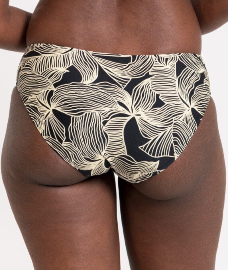Curvy Kate Ripple Reef Classic Brief - Black Print - Image 4