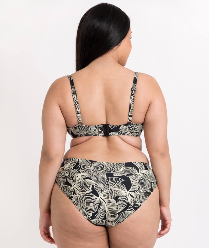 Curvy Kate Ripple Reef Classic Brief - Black Print - Image 7