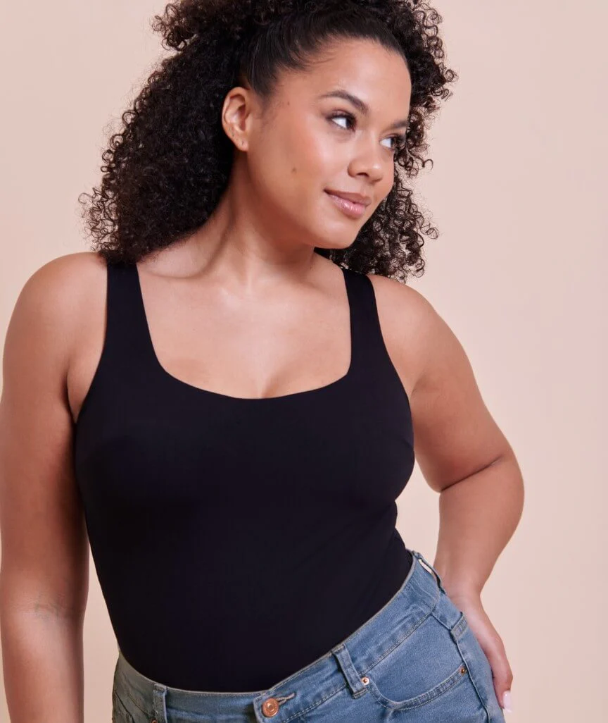 Curvy Kate Smoothie Support Stretch Body - Black - Image 12