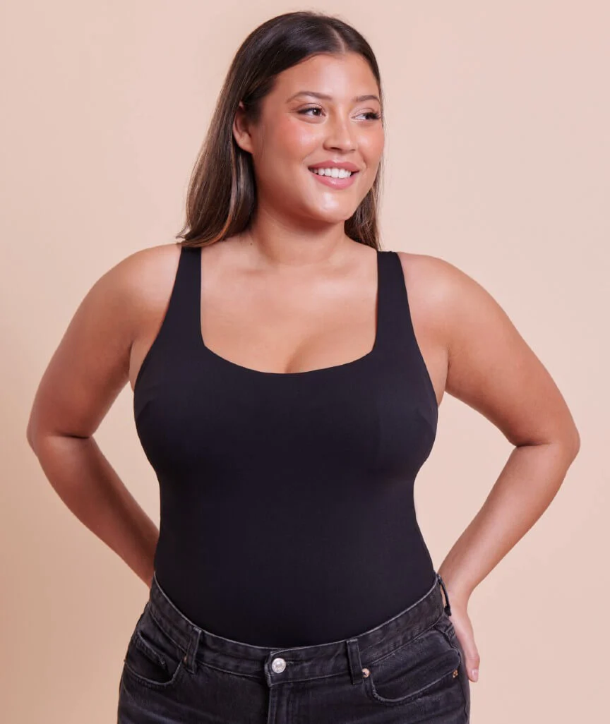 Curvy Kate Smoothie Support Stretch Body - Black - Image 6
