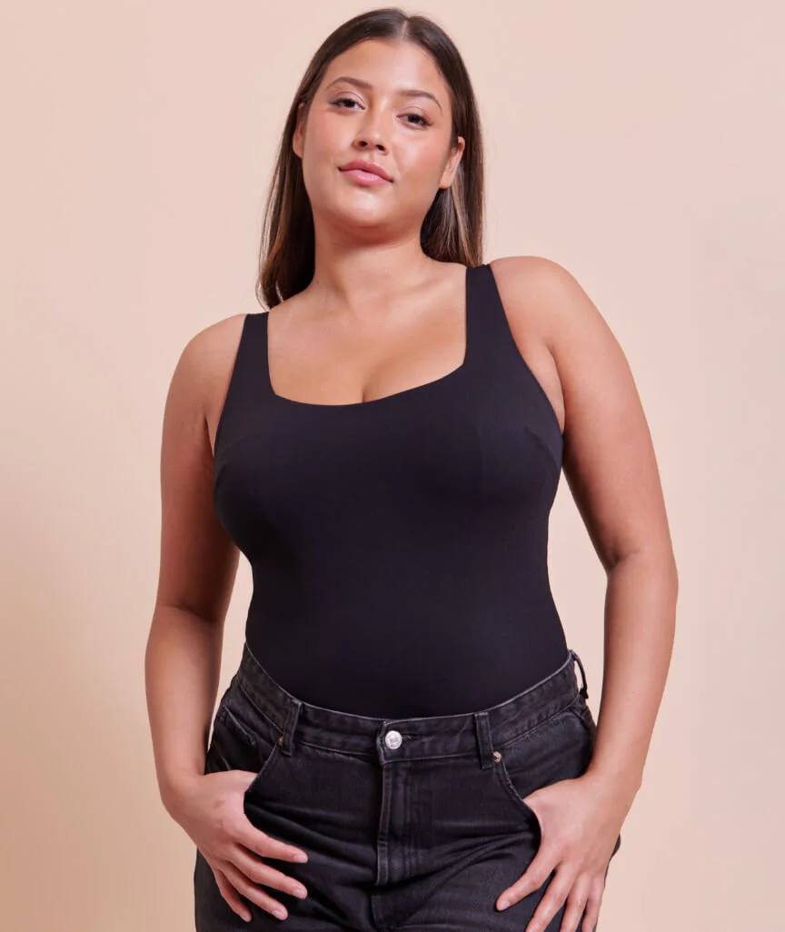 Curvy Kate Smoothie Support Stretch Body - Black - Image 7